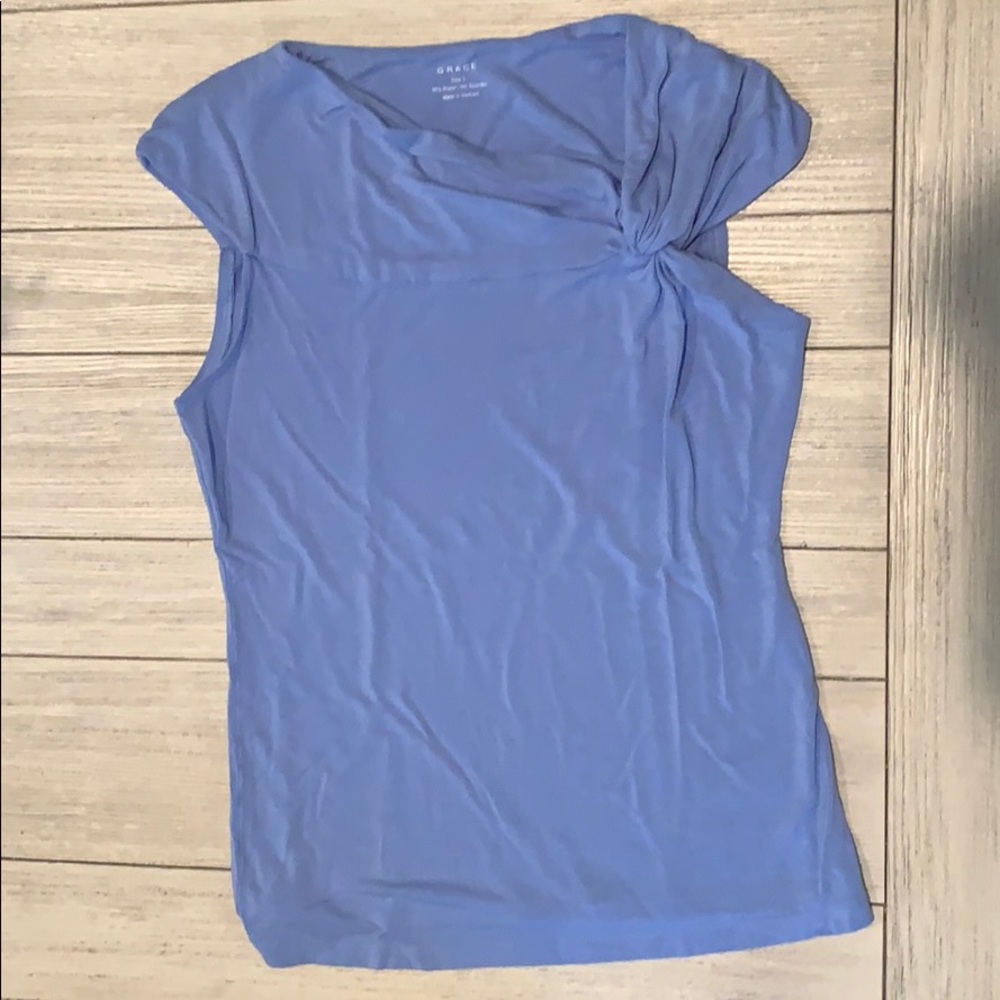 Light blue Sleeveless blouse